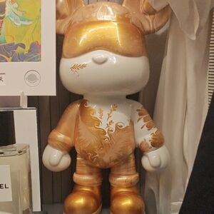 Gold and White Decorative Figurine Hand made